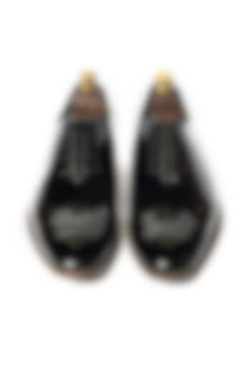 Black Patent Leather Shoes by ARTIMEN