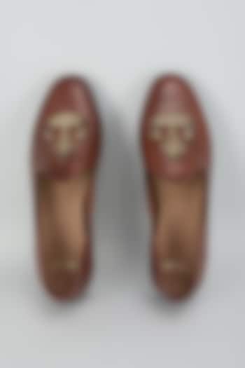 Brown Leather Shoes by ARTIMEN at Pernia's Pop Up Shop