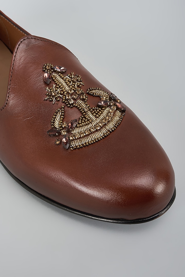 Brown Leather Shoes by ARTIMEN at Pernia's Pop Up Shop