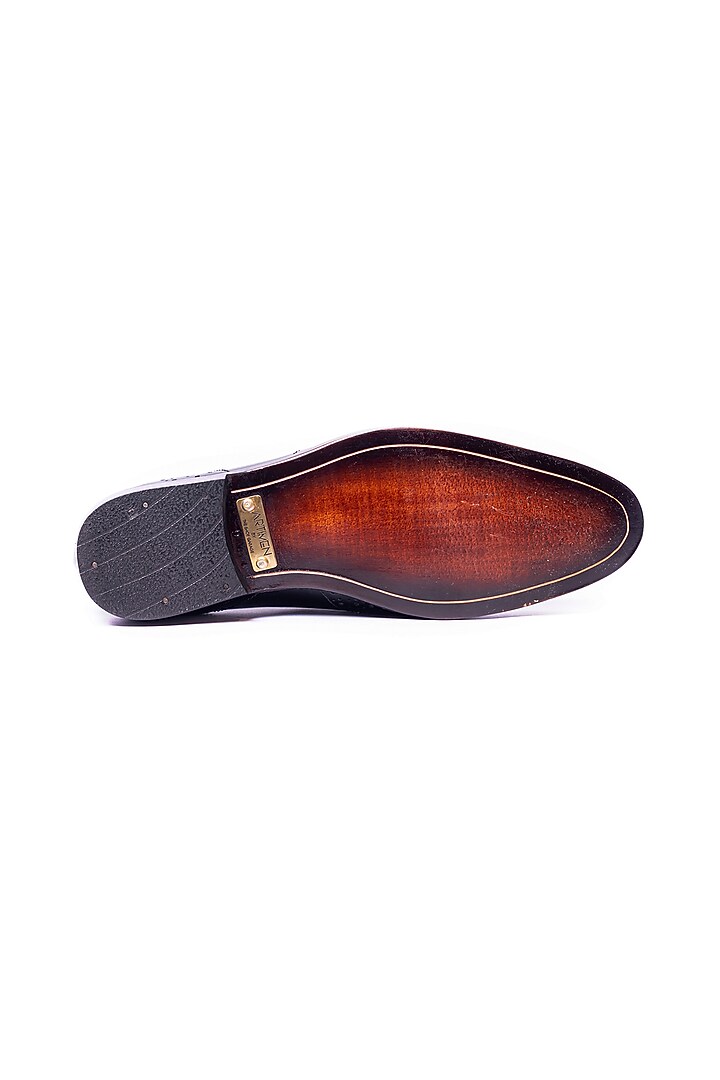 Black Leather Lace-Up Shoes by ARTIMEN at Pernia's Pop Up Shop