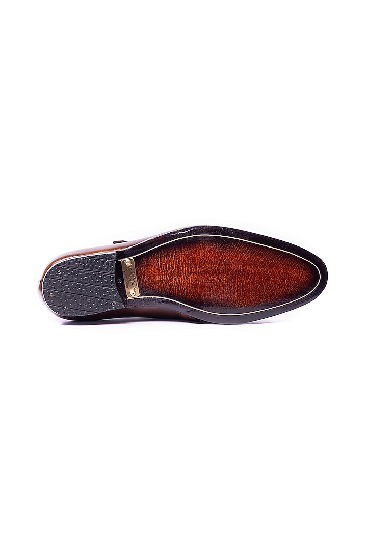 Burnt Tan Leather Handcrafted Shoes by ARTIMEN at Pernia's Pop Up Shop