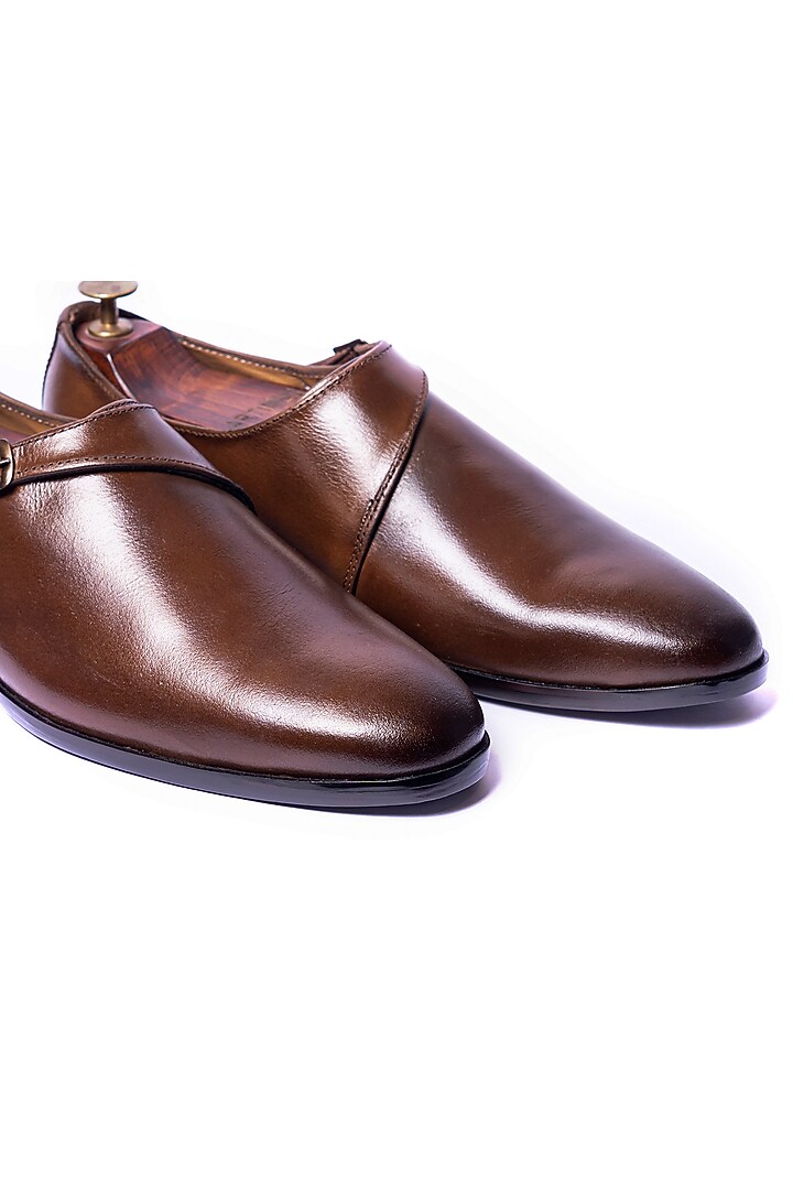 Burnt Tan Leather Handcrafted Shoes by ARTIMEN at Pernia's Pop Up Shop