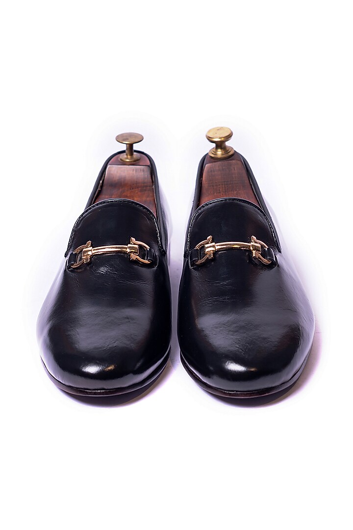 Black Leather Loafers by ARTIMEN at Pernia's Pop Up Shop