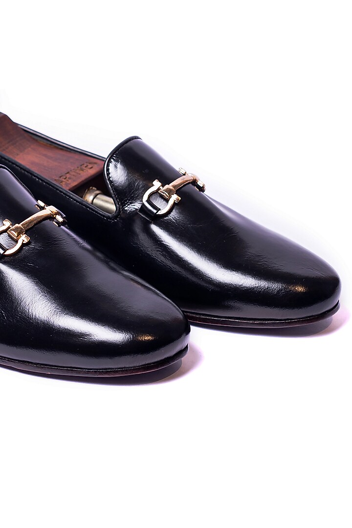 Black Leather Loafers by ARTIMEN at Pernia's Pop Up Shop