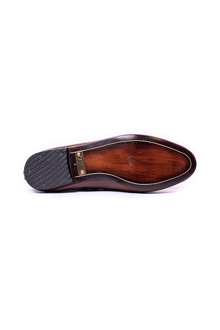 Brown Leather Tassel Loafers by ARTIMEN at Pernia's Pop Up Shop