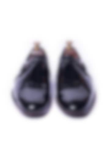 Black Single Monk Straps Shoes by ARTIMEN at Pernia's Pop Up Shop