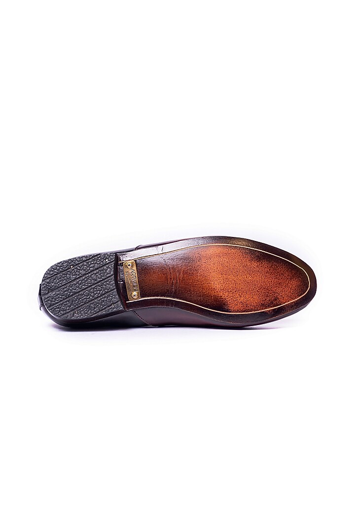 Cherry & Black Leather Embroidered Espadrilles by ARTIMEN at Pernia's Pop Up Shop