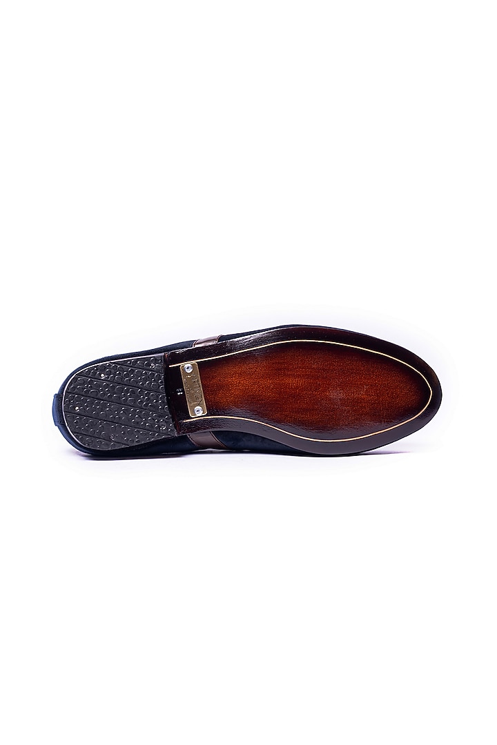 Blue Leather Shoes by ARTIMEN at Pernia's Pop Up Shop