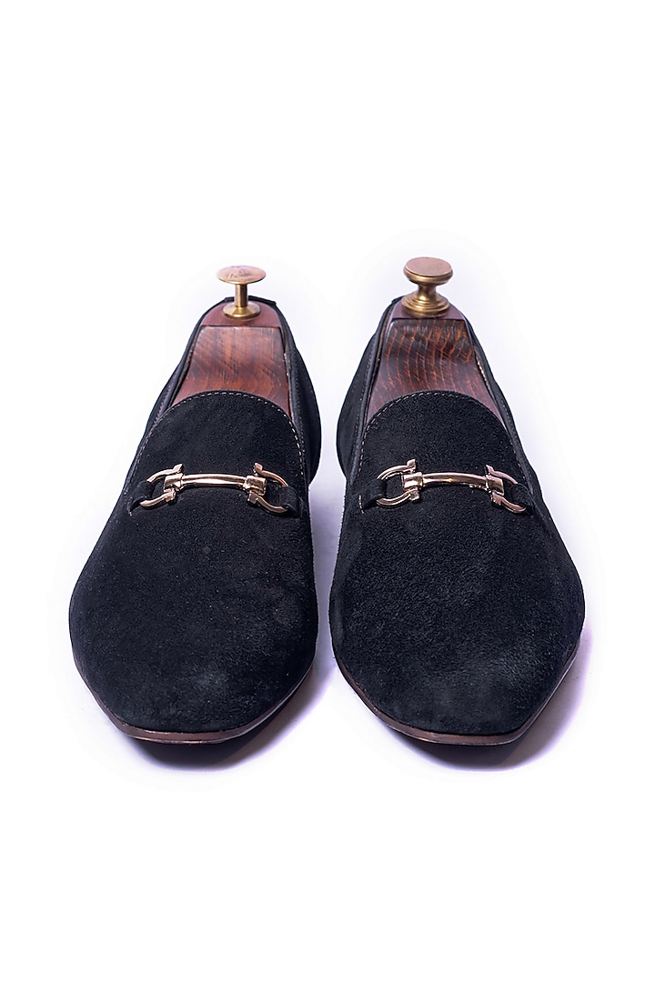 Black Suede Loafers by ARTIMEN