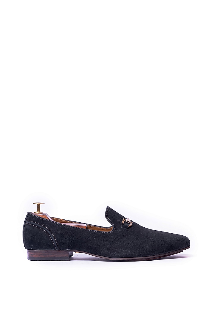 Black Suede Loafers by ARTIMEN at Pernia's Pop Up Shop