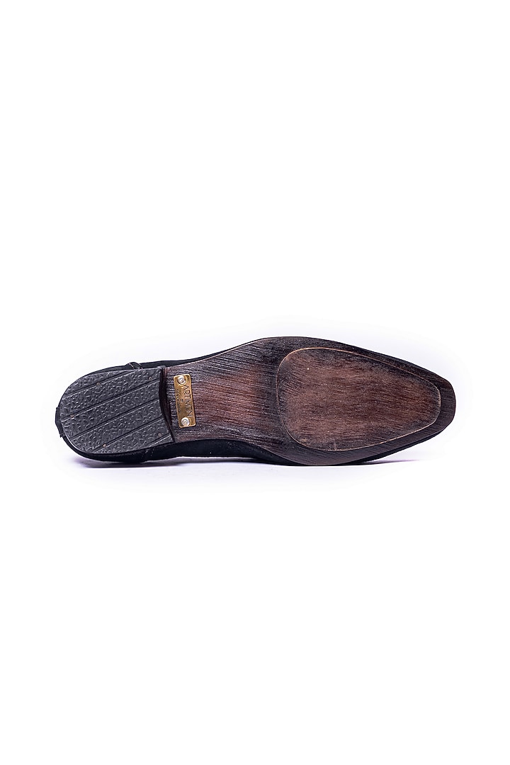 Black Suede Loafers by ARTIMEN at Pernia's Pop Up Shop