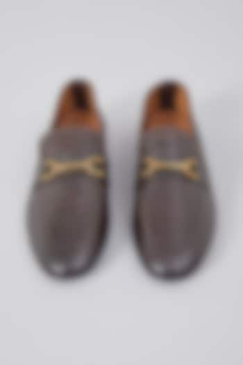 Brown Leather Loafers by ARTIMEN at Pernia's Pop Up Shop