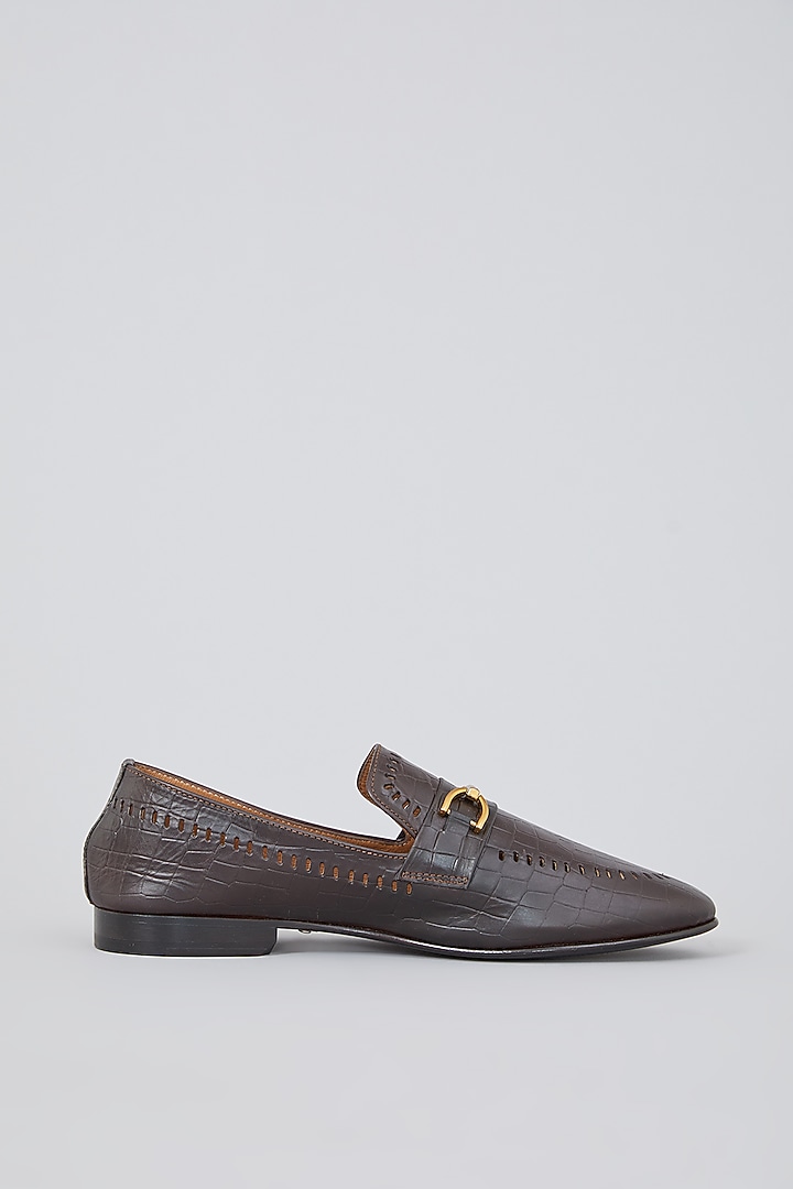 Brown Leather Loafers by ARTIMEN at Pernia's Pop Up Shop