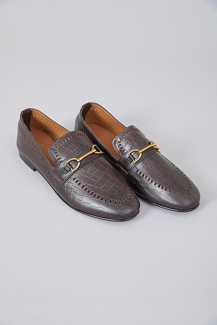 Brown Leather Loafers by ARTIMEN at Pernia's Pop Up Shop