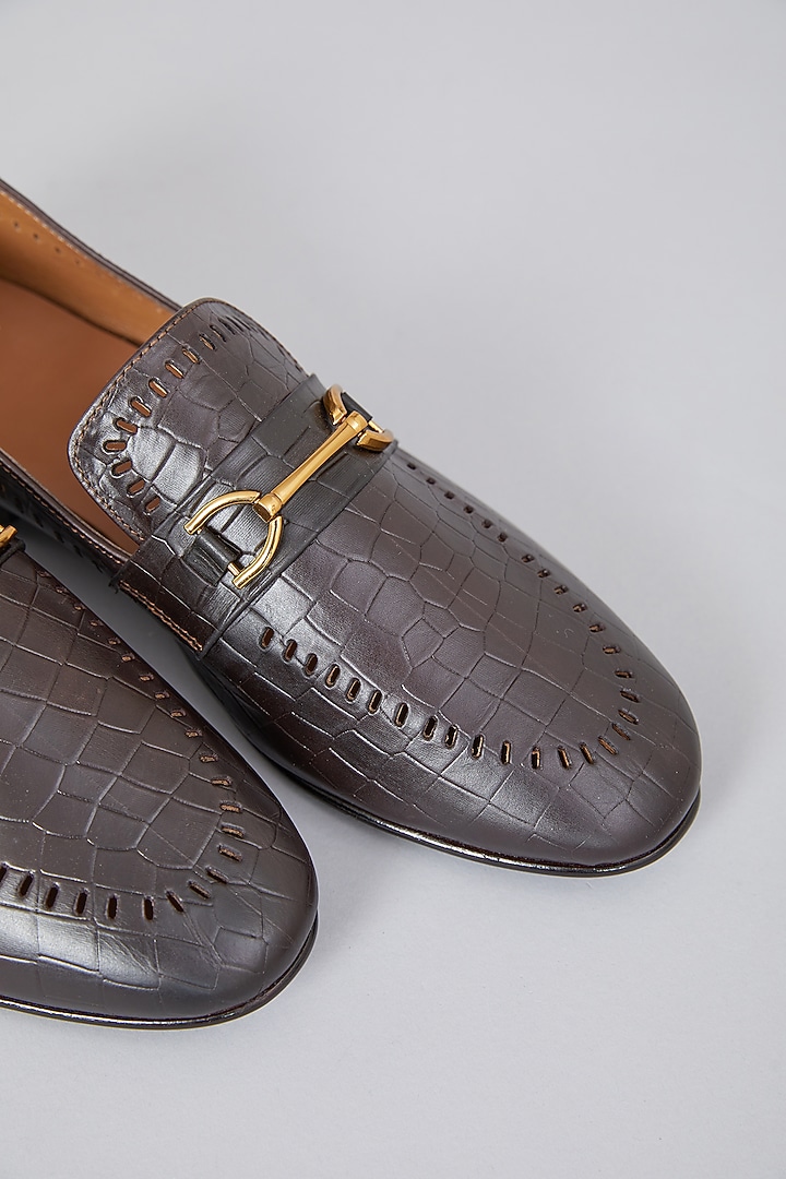 Brown Leather Loafers by ARTIMEN at Pernia's Pop Up Shop