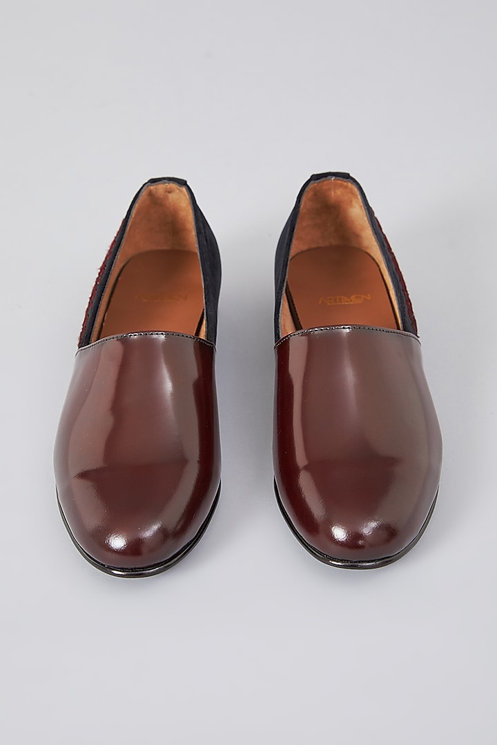 Brown Leather Shoes by ARTIMEN at Pernia's Pop Up Shop