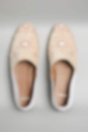 Ivory Leather Loafers by ARTIMEN at Pernia's Pop Up Shop