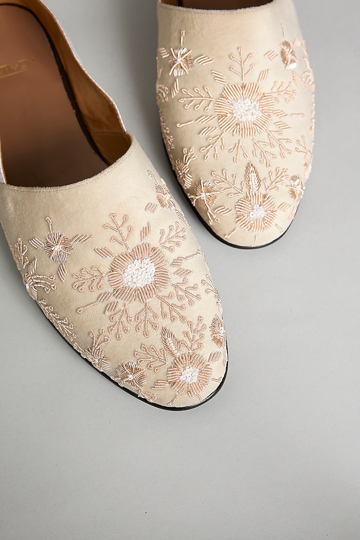 Ivory Leather Loafers by ARTIMEN at Pernia's Pop Up Shop