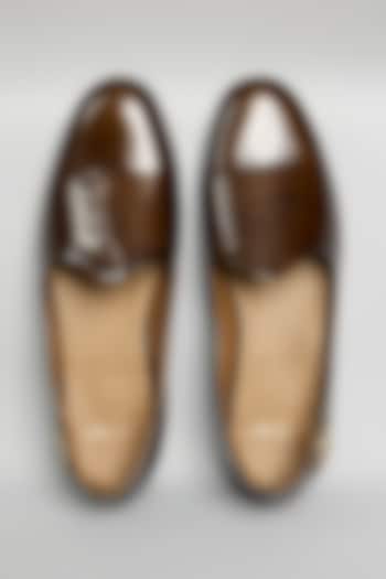 Dark Brown Leather Loafers by ARTIMEN at Pernia's Pop Up Shop