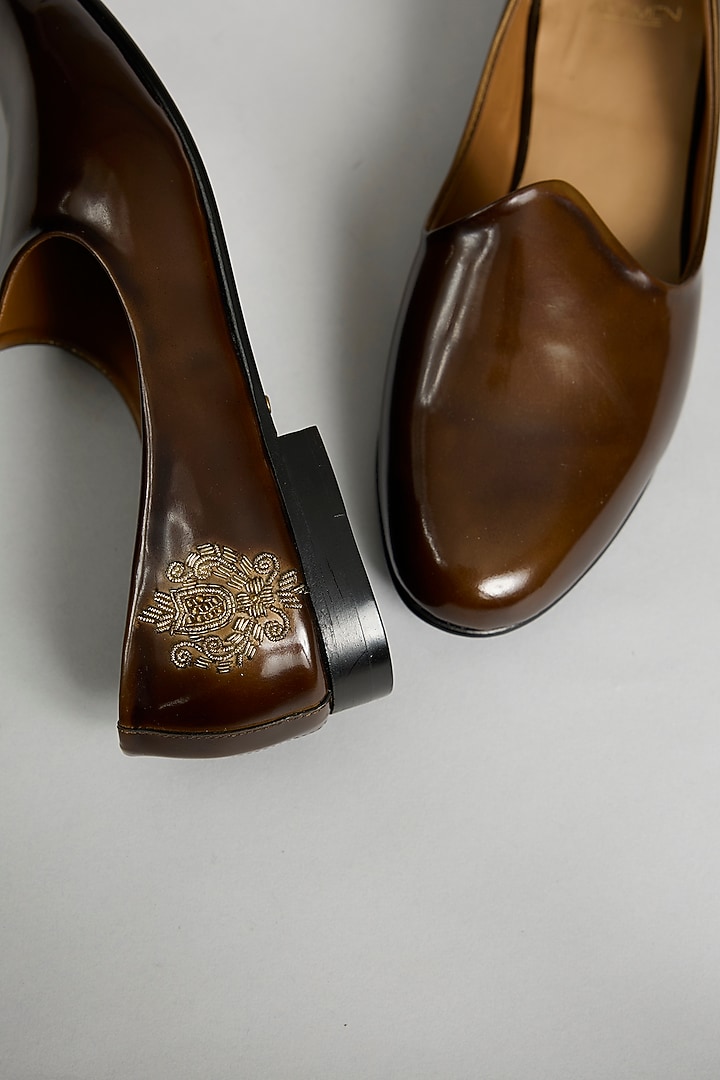 Dark Brown Leather Loafers by ARTIMEN at Pernia's Pop Up Shop