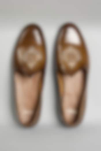 Brown Leather Loafers by ARTIMEN at Pernia's Pop Up Shop
