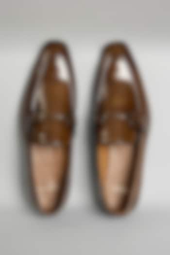 Brown Leather Loafers by ARTIMEN at Pernia's Pop Up Shop