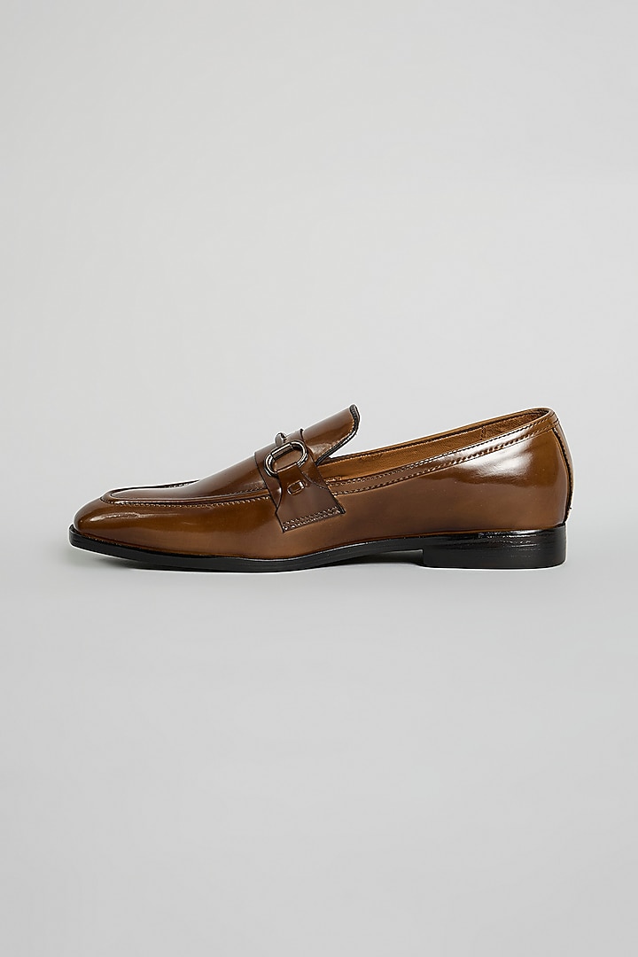 Brown Leather Loafers by ARTIMEN at Pernia's Pop Up Shop