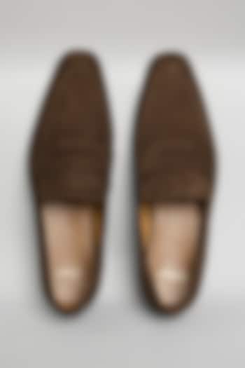 Brown Suede Loafers by ARTIMEN at Pernia's Pop Up Shop