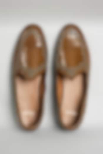 Brown Leather Loafers by ARTIMEN at Pernia's Pop Up Shop
