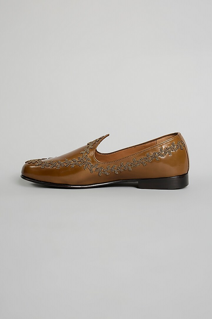 Brown Leather Loafers by ARTIMEN at Pernia's Pop Up Shop