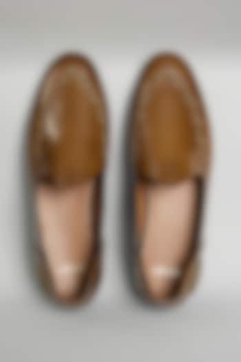 Brown Leather Loafers by ARTIMEN at Pernia's Pop Up Shop