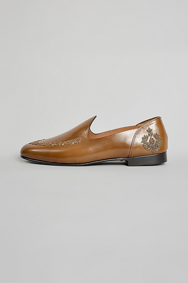 Brown Leather Loafers by ARTIMEN at Pernia's Pop Up Shop