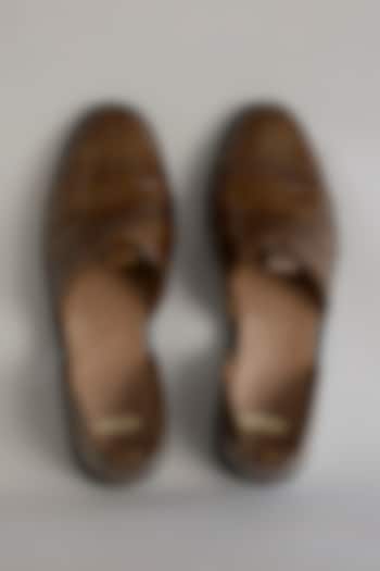 Brown Leather Shoes by ARTIMEN at Pernia's Pop Up Shop