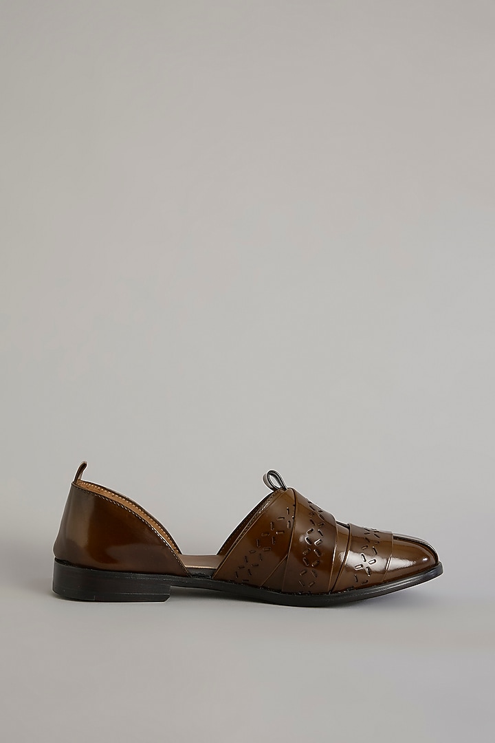 Brown Leather Shoes by ARTIMEN at Pernia's Pop Up Shop