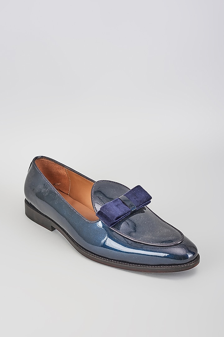 Blue Leather Shoes by ARTIMEN at Pernia's Pop Up Shop