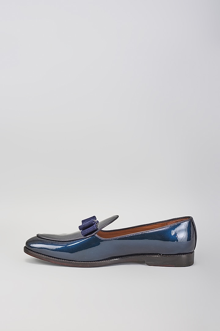 Blue Leather Shoes by ARTIMEN at Pernia's Pop Up Shop