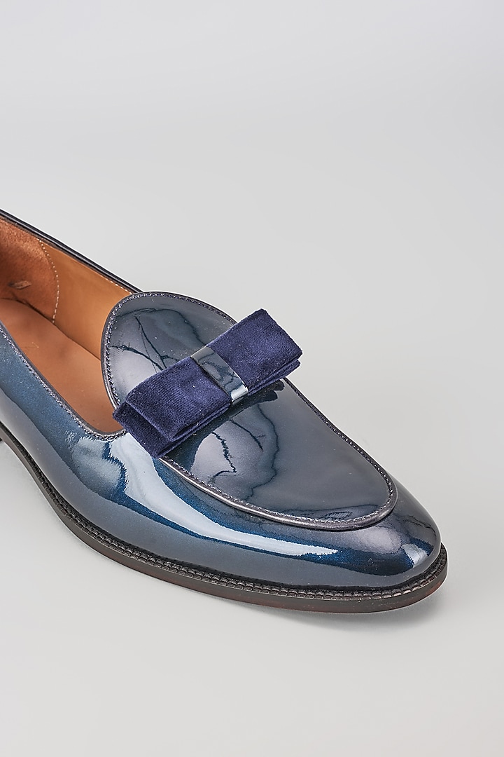 Blue Leather Shoes by ARTIMEN at Pernia's Pop Up Shop