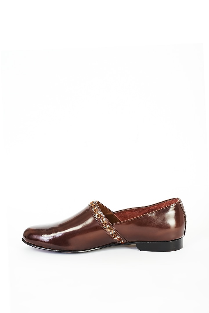 Brown Leather Shoes by ARTIMEN at Pernia's Pop Up Shop