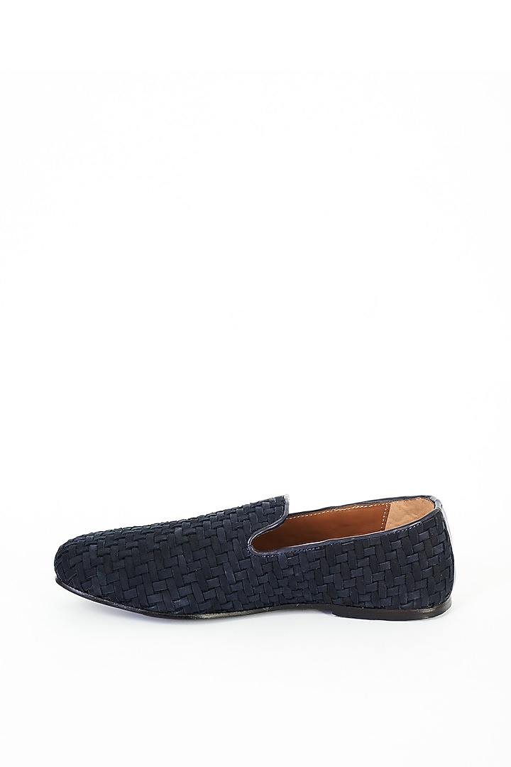 Blue Suede Leather Shoes by ARTIMEN at Pernia's Pop Up Shop