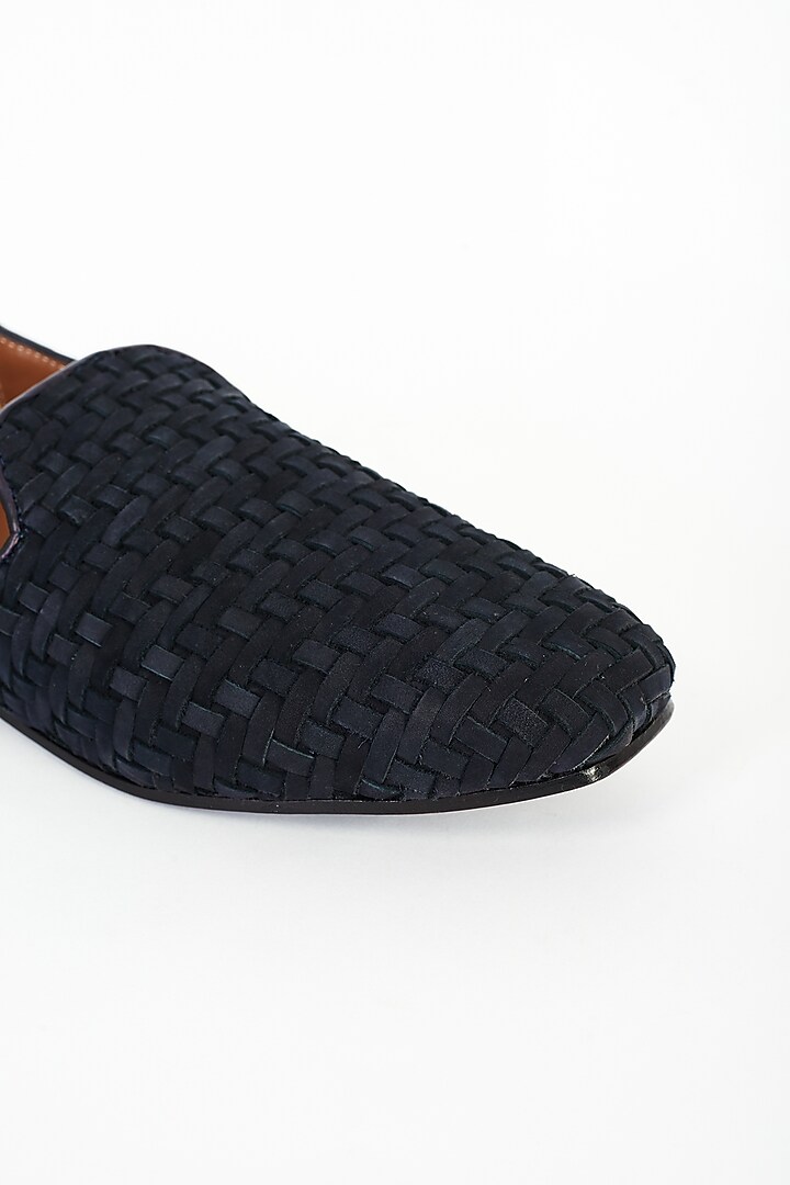 Blue Suede Leather Shoes by ARTIMEN at Pernia's Pop Up Shop