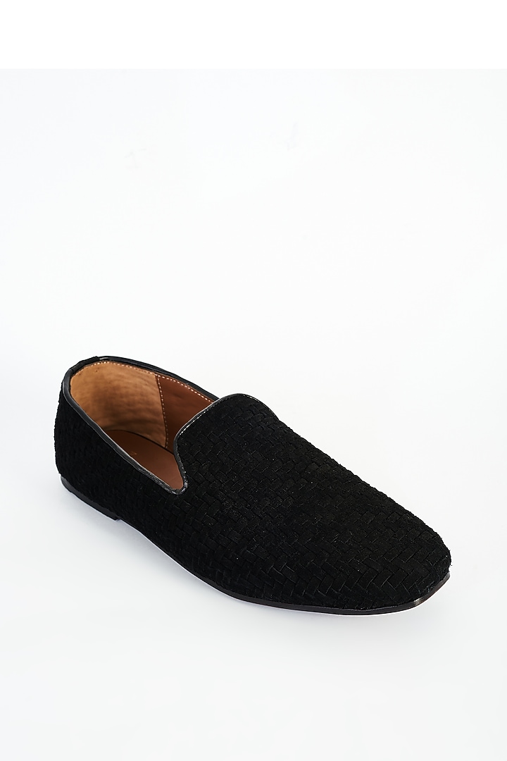 Black Suede Leather Shoes by ARTIMEN at Pernia's Pop Up Shop