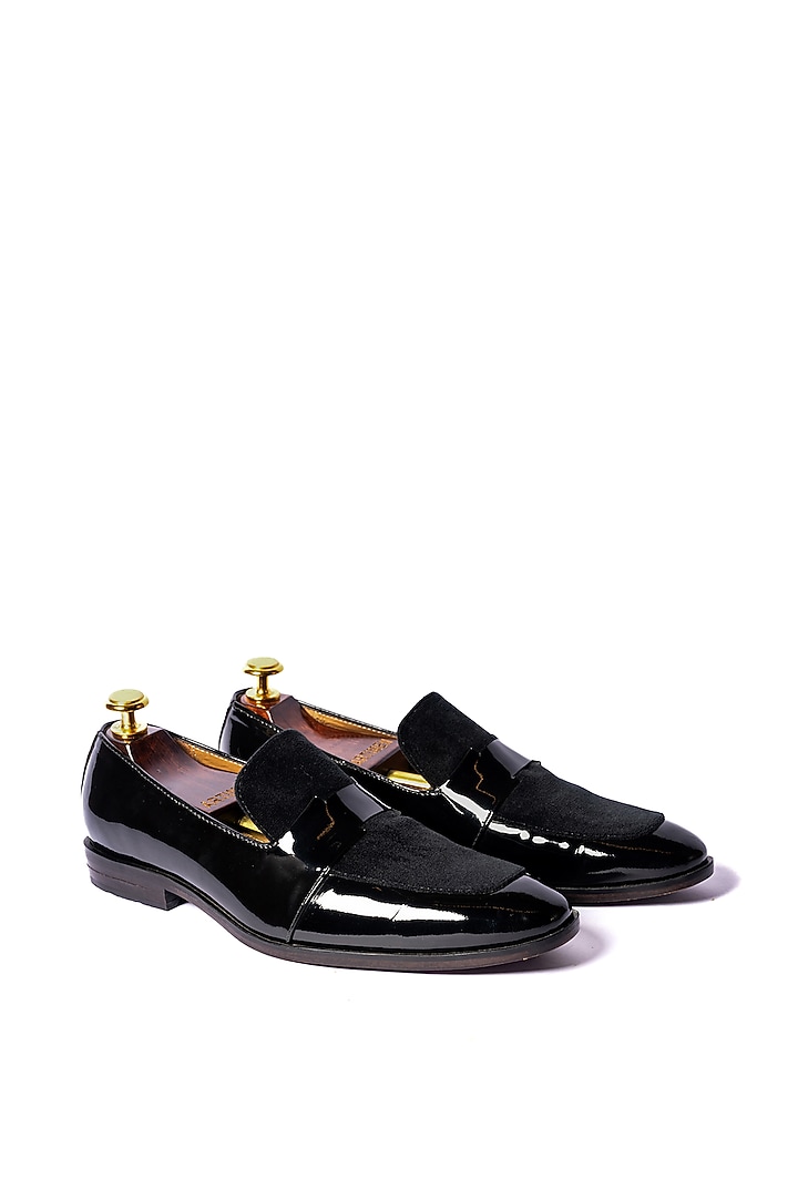 Black Leather Loafers by ARTIMEN at Pernia's Pop Up Shop