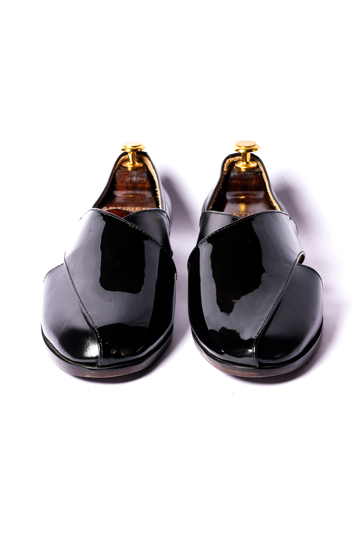 Black Leather Peshawari by ARTIMEN