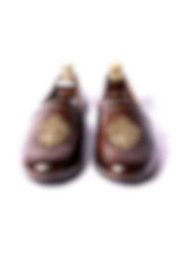 Deep Brown Leather Loafers by ARTIMEN at Pernia's Pop Up Shop