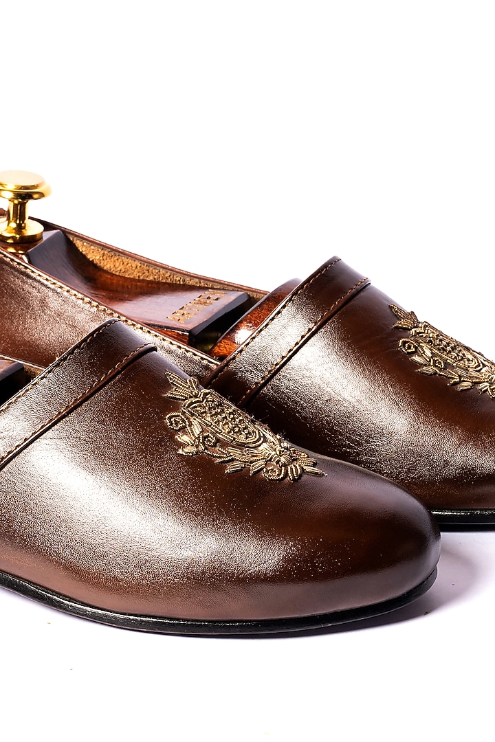 Deep Brown Leather Loafers by ARTIMEN at Pernia's Pop Up Shop
