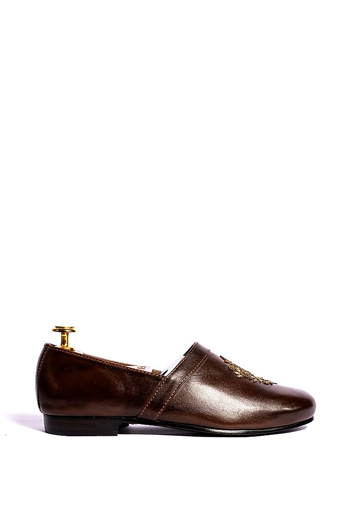 Deep Brown Leather Loafers by ARTIMEN at Pernia's Pop Up Shop