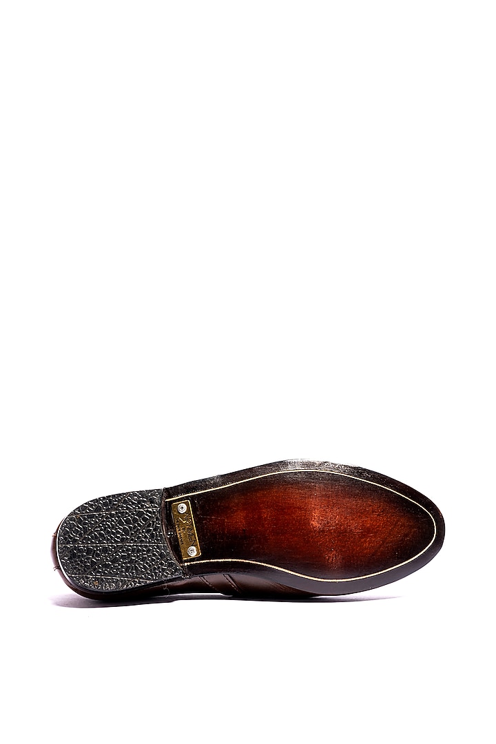 Deep Brown Leather Loafers by ARTIMEN at Pernia's Pop Up Shop