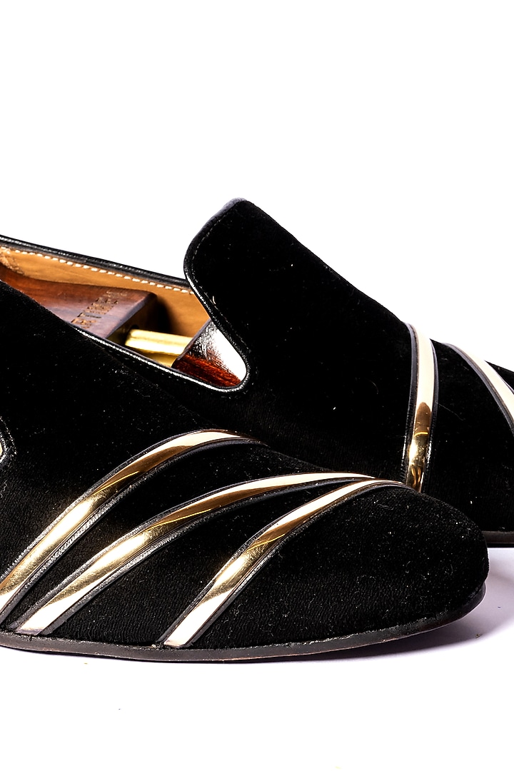 Black Leather Grippen Loafers by ARTIMEN at Pernia's Pop Up Shop