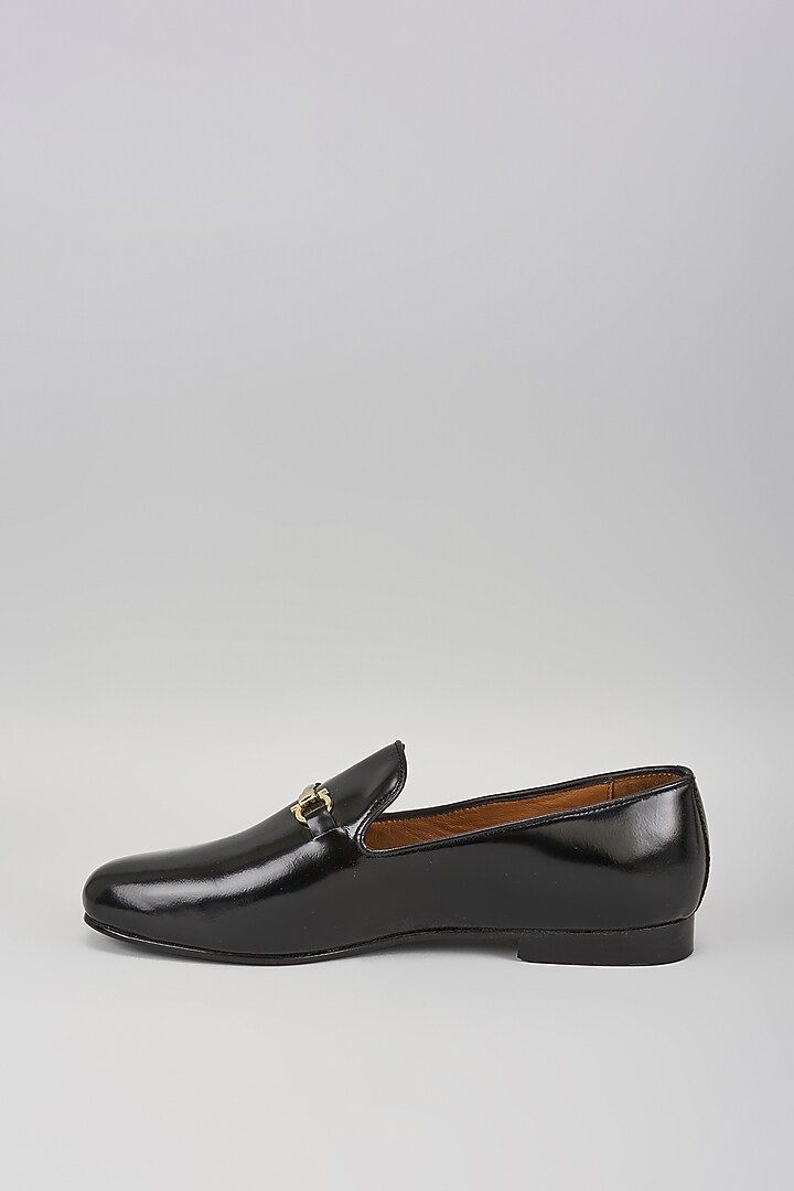 Black Patent Leather Loafers by ARTIMEN at Pernia's Pop Up Shop