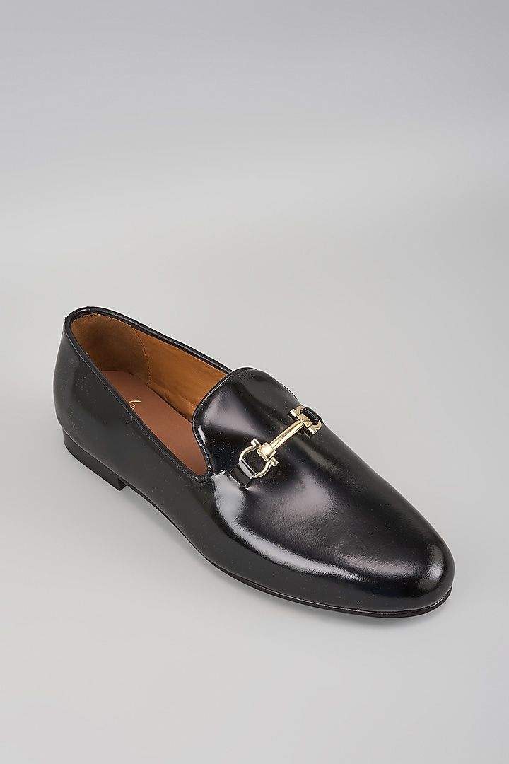 Black Patent Leather Loafers by ARTIMEN at Pernia's Pop Up Shop